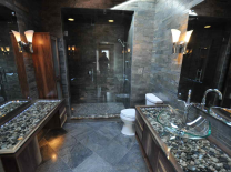 rock foil tiles and other stoned tiles bathroom design